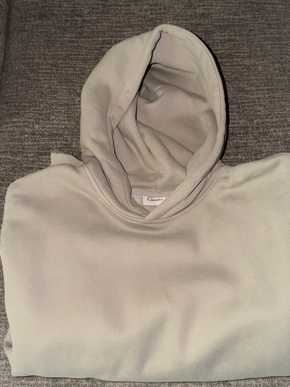 Comfort Colors Men's Zip-Up Hoodie in Light Gray